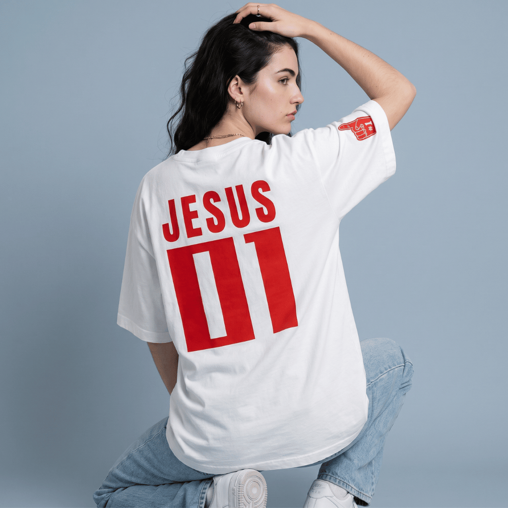 Tshirt oversized  JESUS 01 / MUJER
