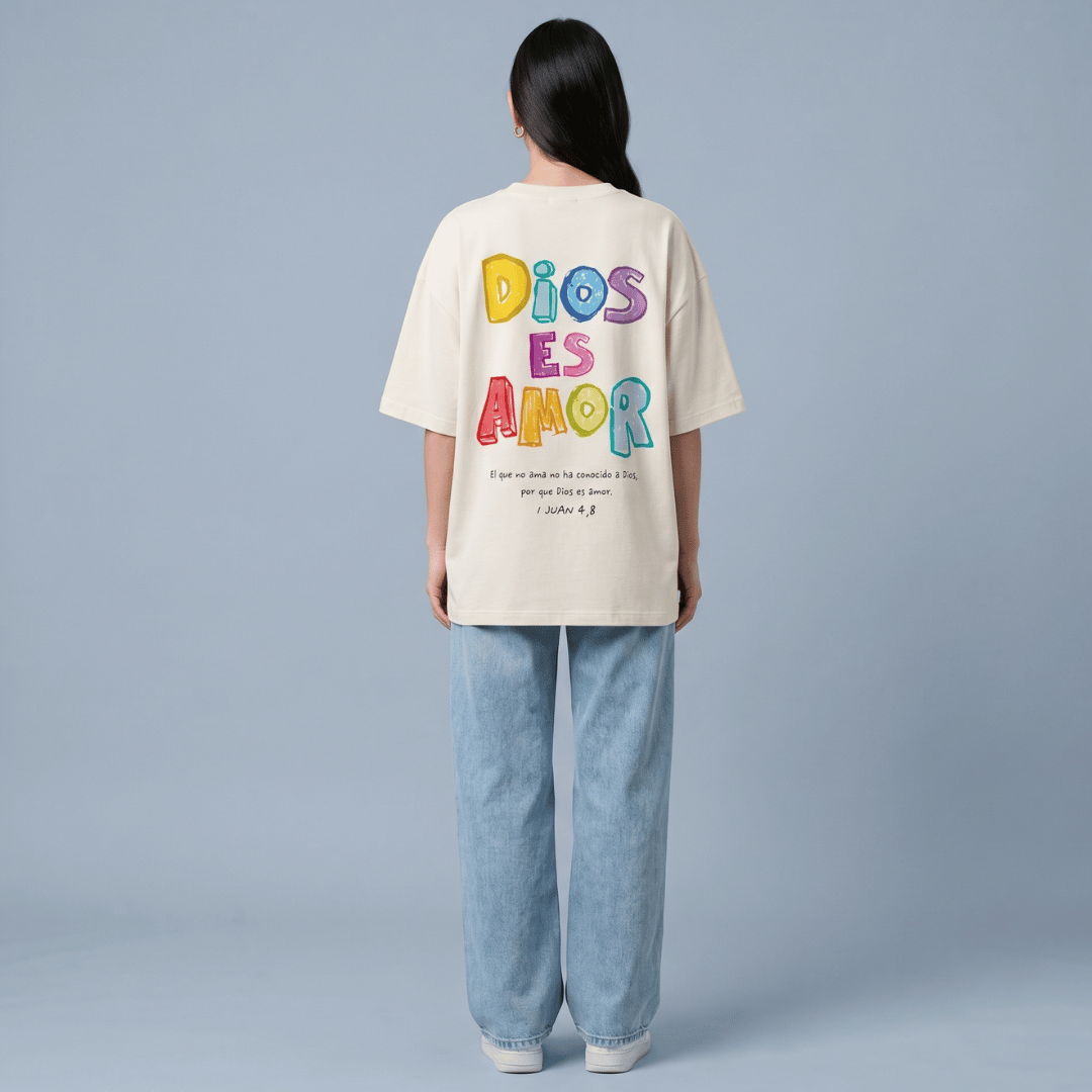 Tshirt oversized DiOS ES AMOR / MUJER