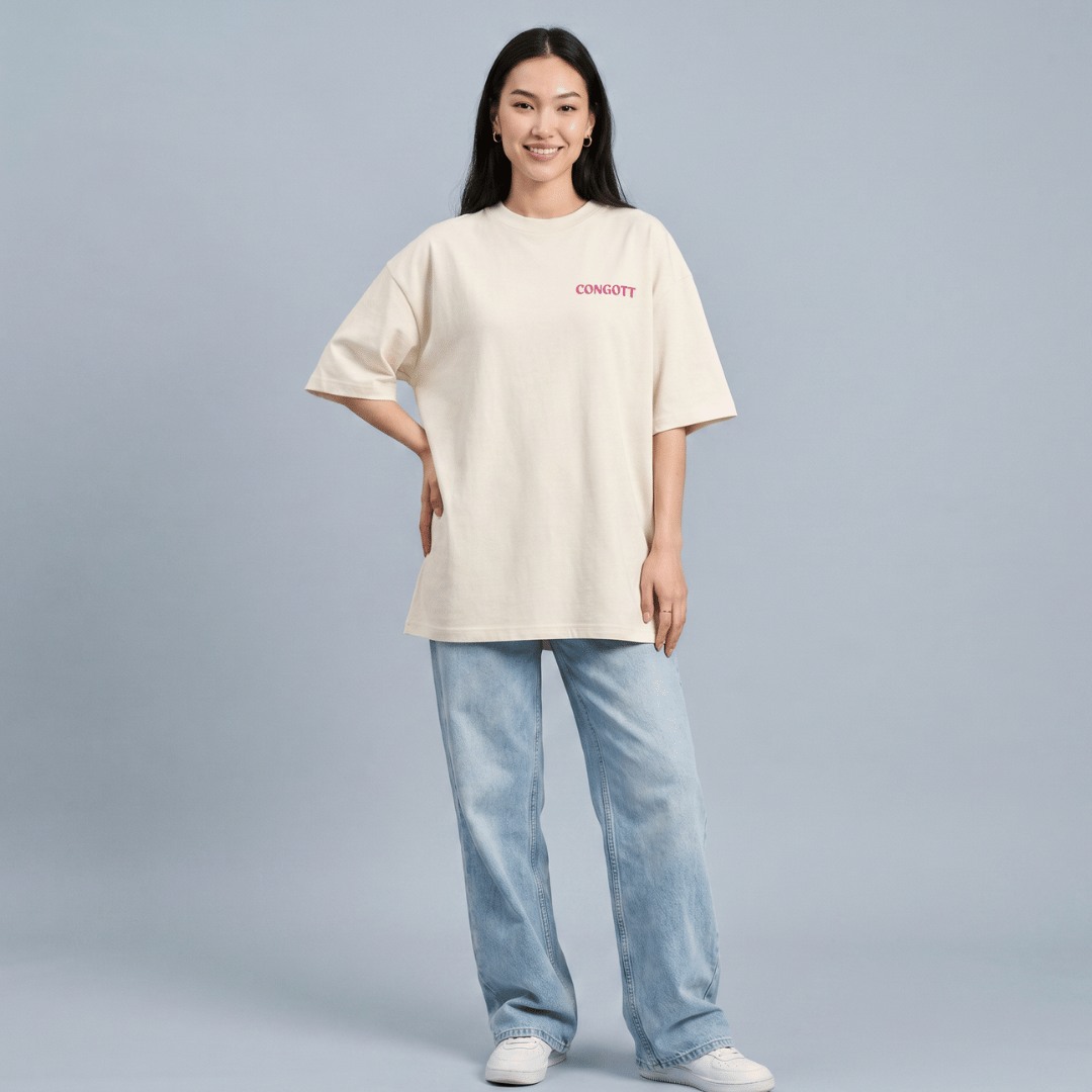 Tshirt oversized AL GLORY TO GOD / MUJER
