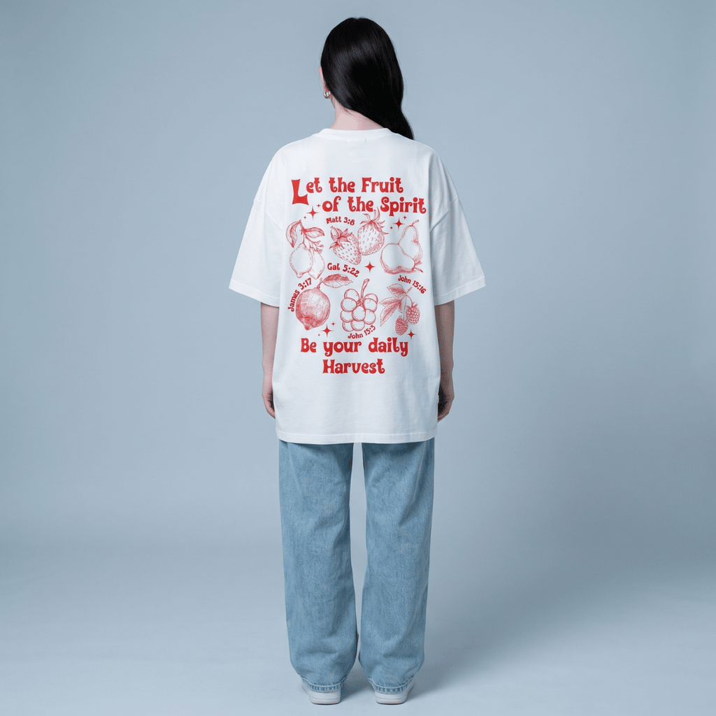 Tshirt oversized Let the Fruit of the Spirit / MUJER