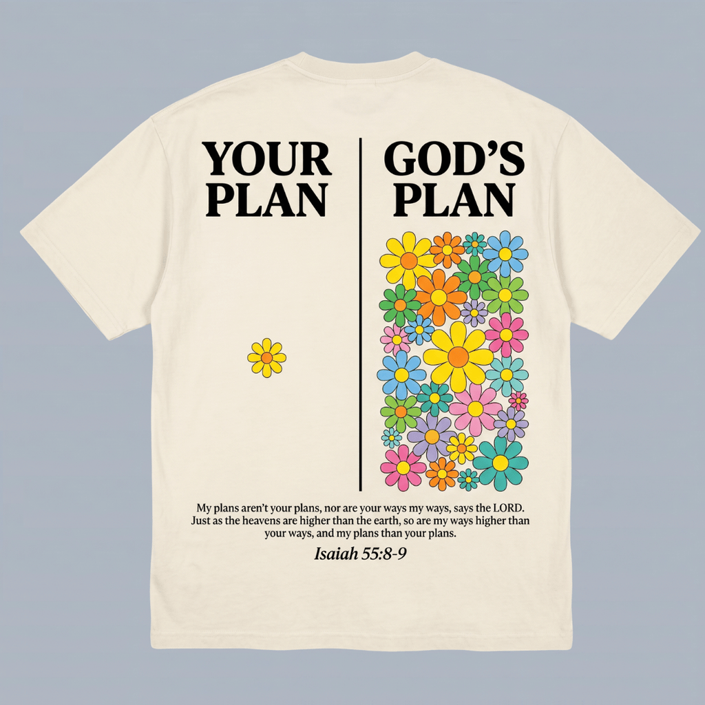 Tshirt oversized YOUR PLAN GOD PLAN / MUJER