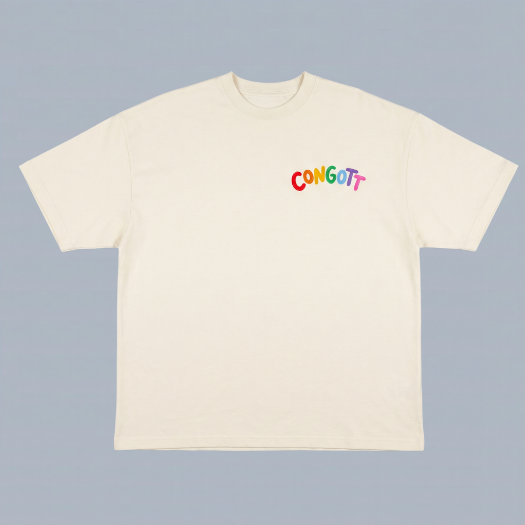 Tshirt oversized-BLANCO SER COMO NIÑOS / MUJER