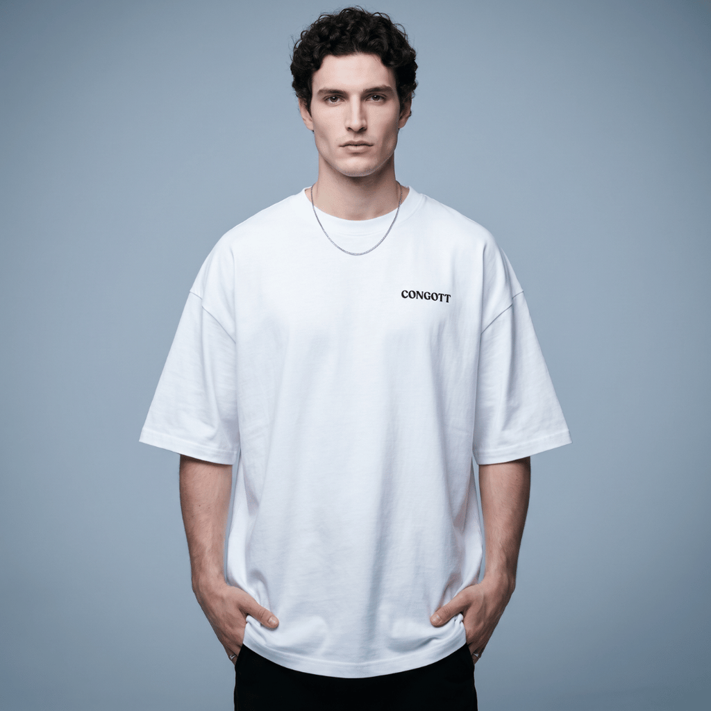 Tshirt oversized-AMOR DE DIOS BLANCA/ HOMBRE