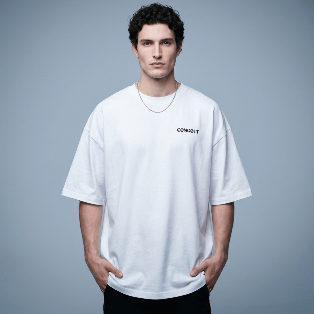 Tshirt oversized-AMOR DE DIOS BLANCA/ HOMBRE