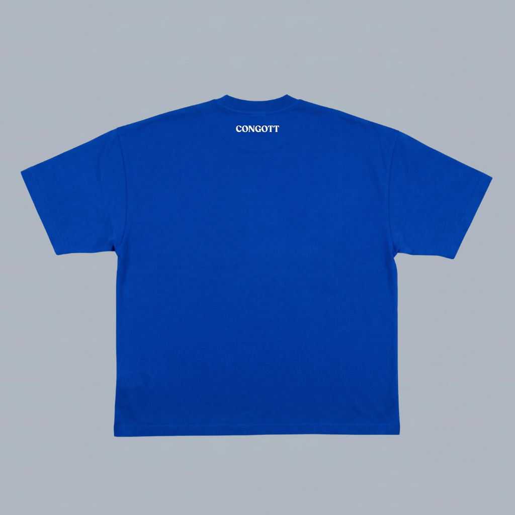 Tshirt oversized- AZUL CARDIO / HOMBRE