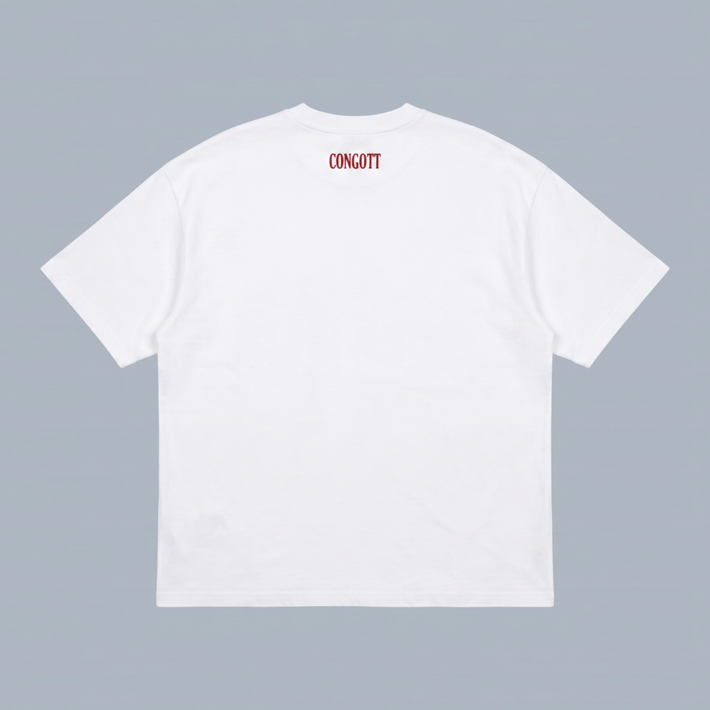 Tshirt oversized-ROJO JESUCRISTO EL CAMINO LA VERDAD Y LA VIDA / HOMBRE