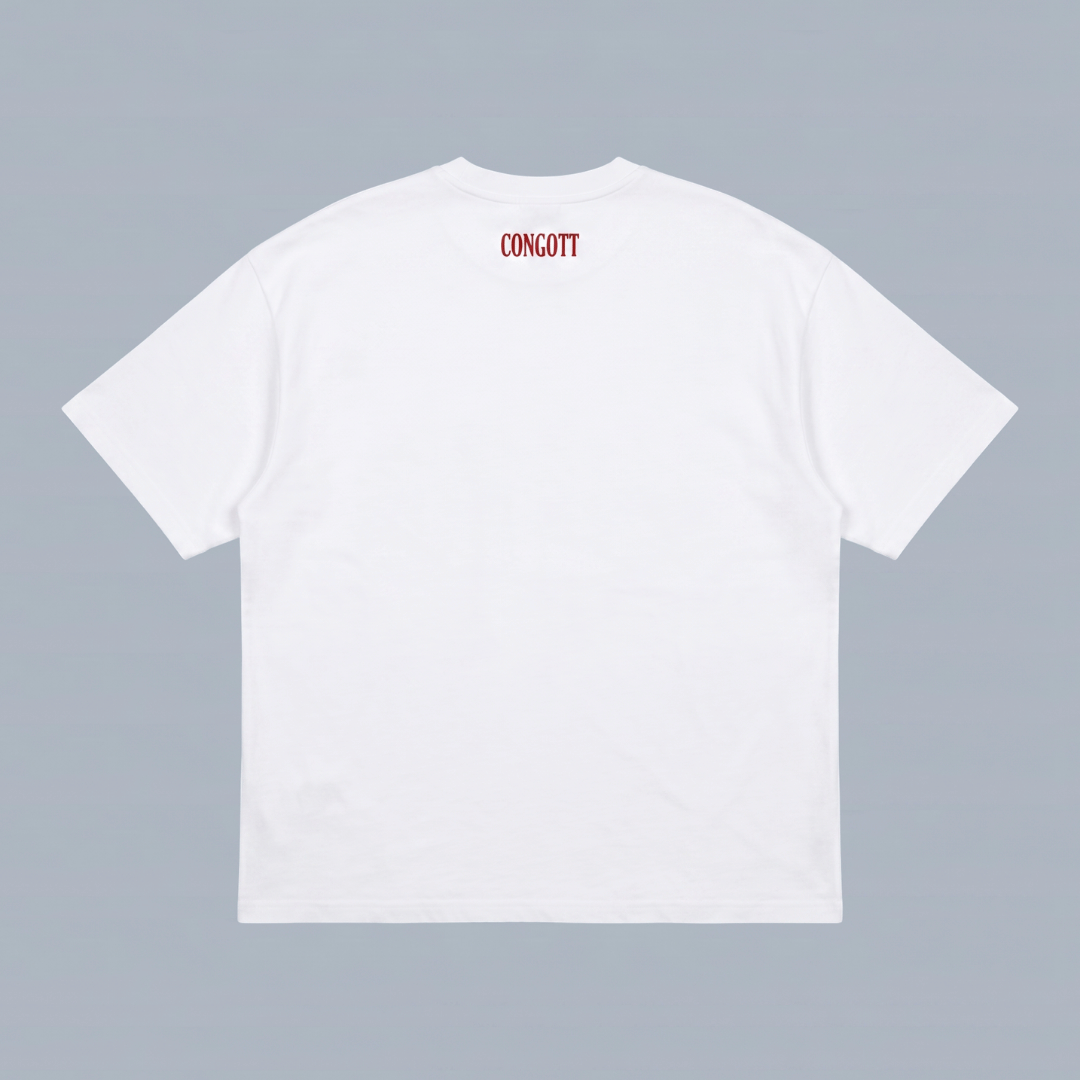 Tshirt oversized-ROJO JESUCRISTO EL CAMINO LA VERDAD Y LA VIDA / HOMBRE