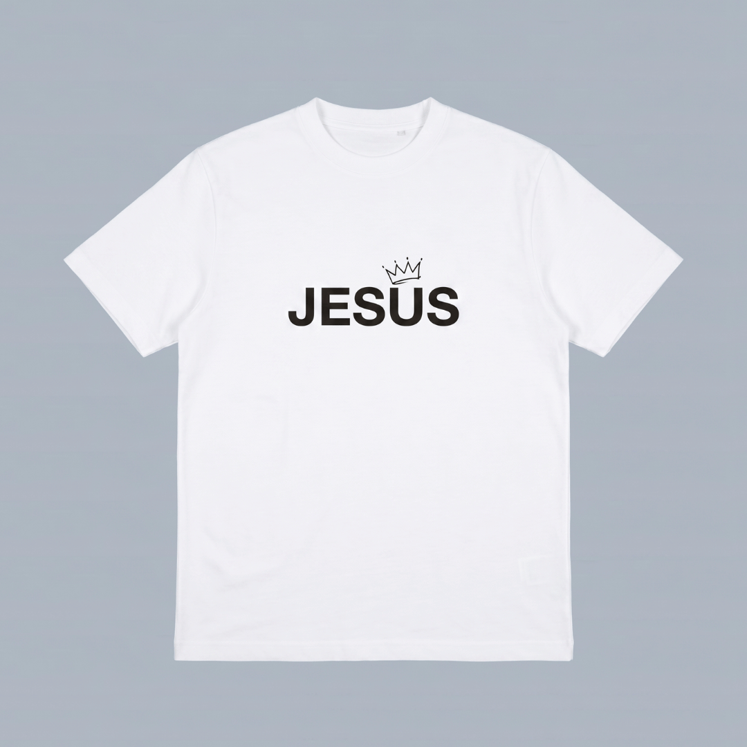 Tshirt oversized-BLANCO JESUS CORONA / HOMBRE