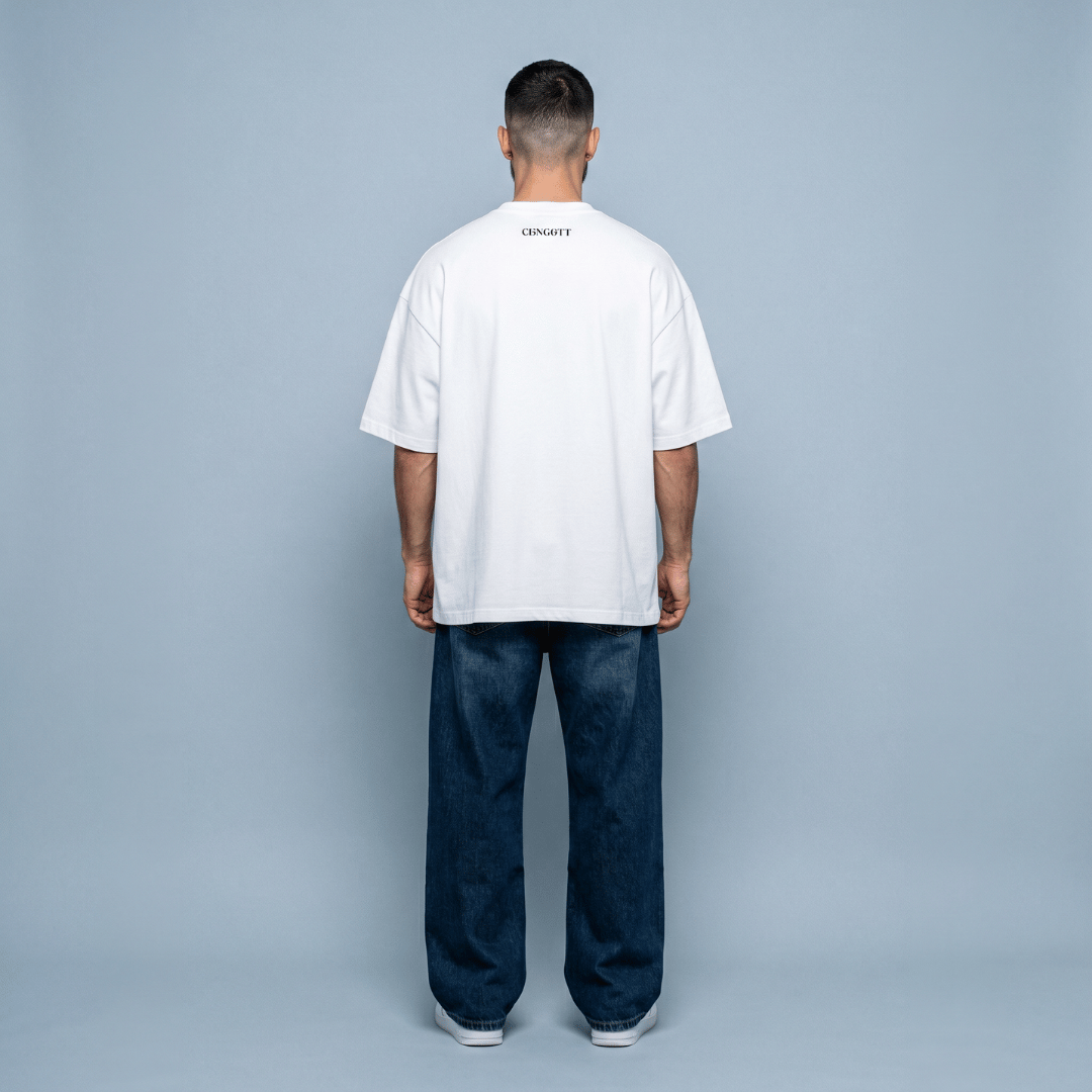 Tshirt oversized-BLANCO JESUS CORONA / HOMBRE