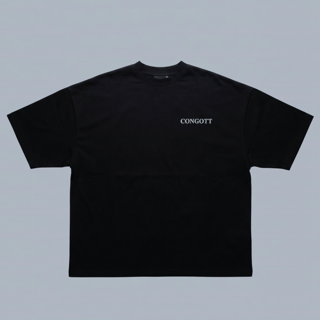 Tshirt oversized-NEGRO GOD IS PLAN / HOMBRE