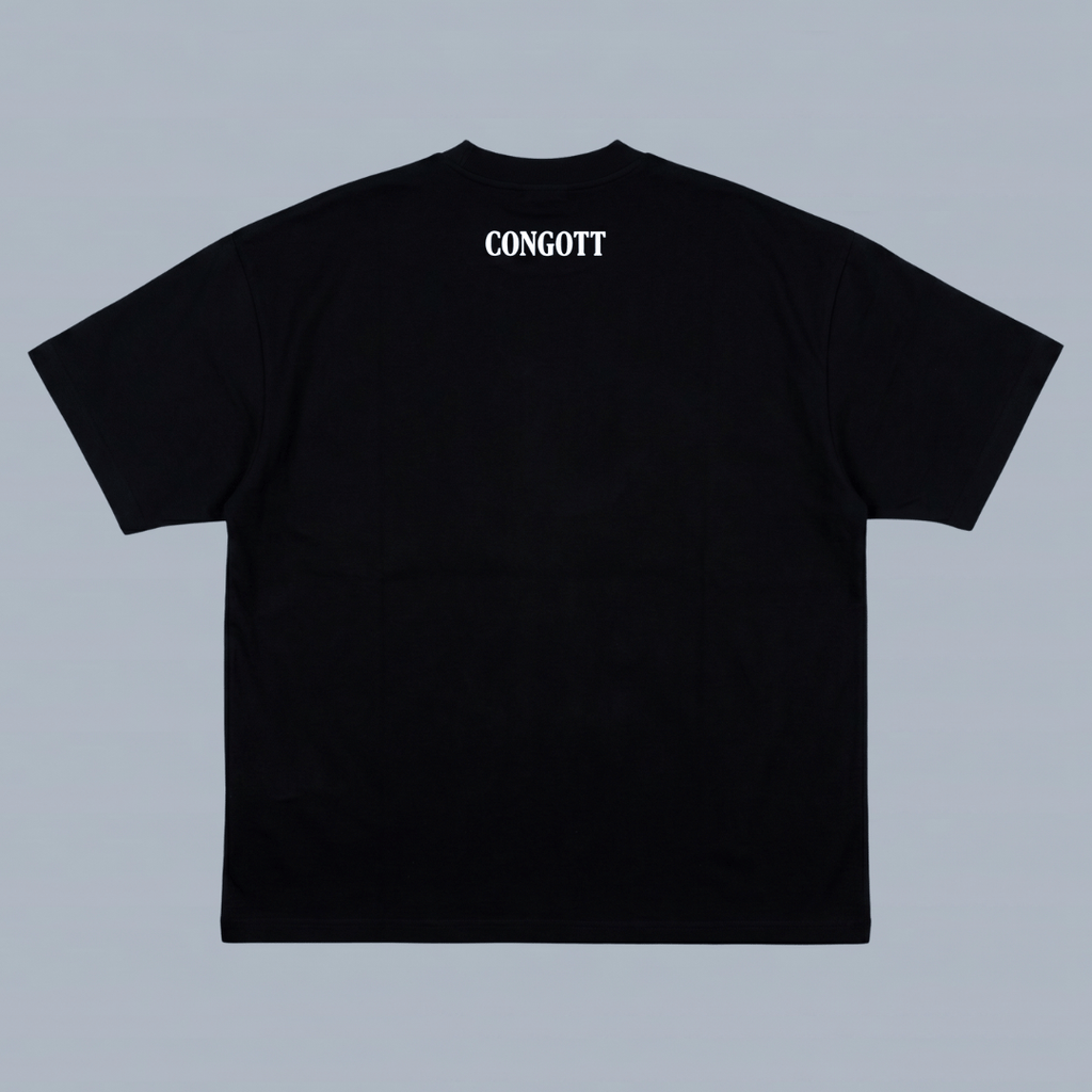 Tshirt oversized- NEGRA JESUSCRISTO 1002 / HOMBRE