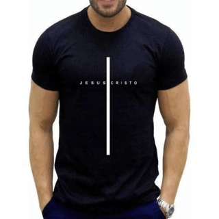 CAMISETA NEGRA JESUSCRISTO  1002 / HOMBRE
