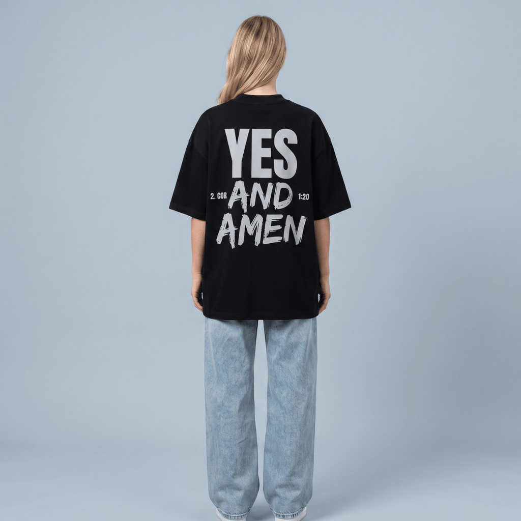 Tshirt oversized- MUJER-  YES AND AMEN / MUJER