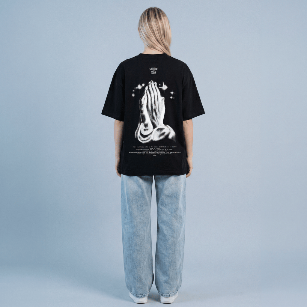 T-shirt oversized - PADRE NUESTRO- MUJER