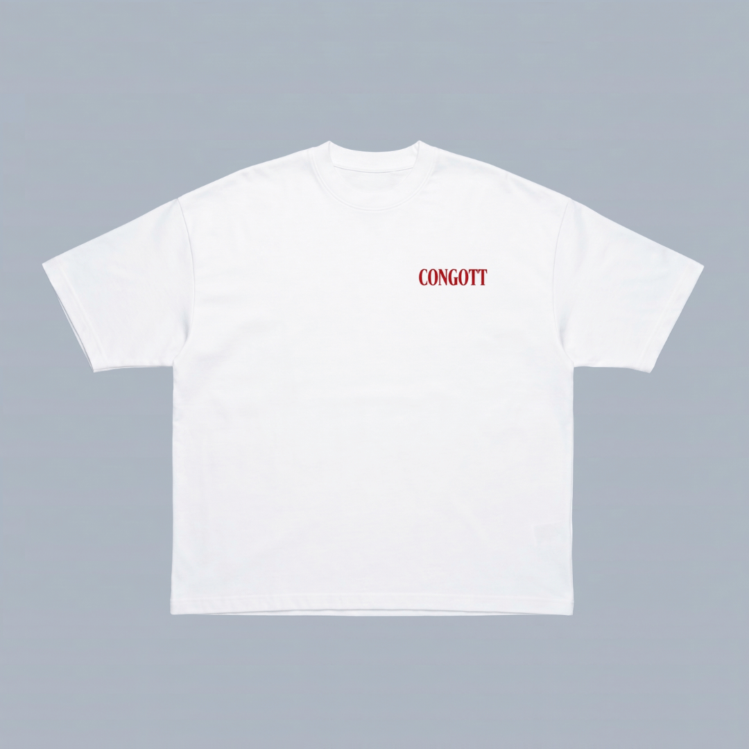 Tshirt oversized  JESUS LOVE YOU RED