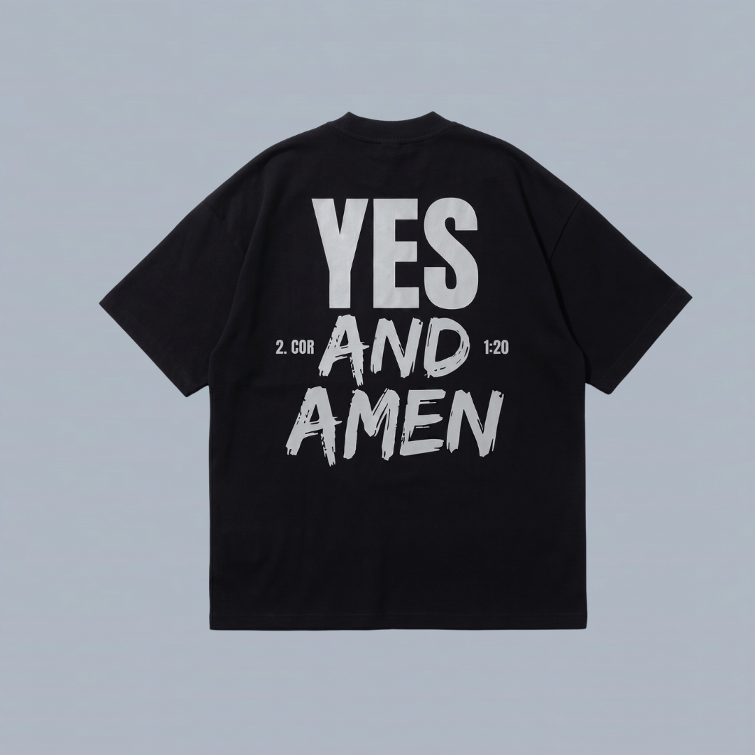T-shirt oversized- YES AND AMEN - HOMBRE
