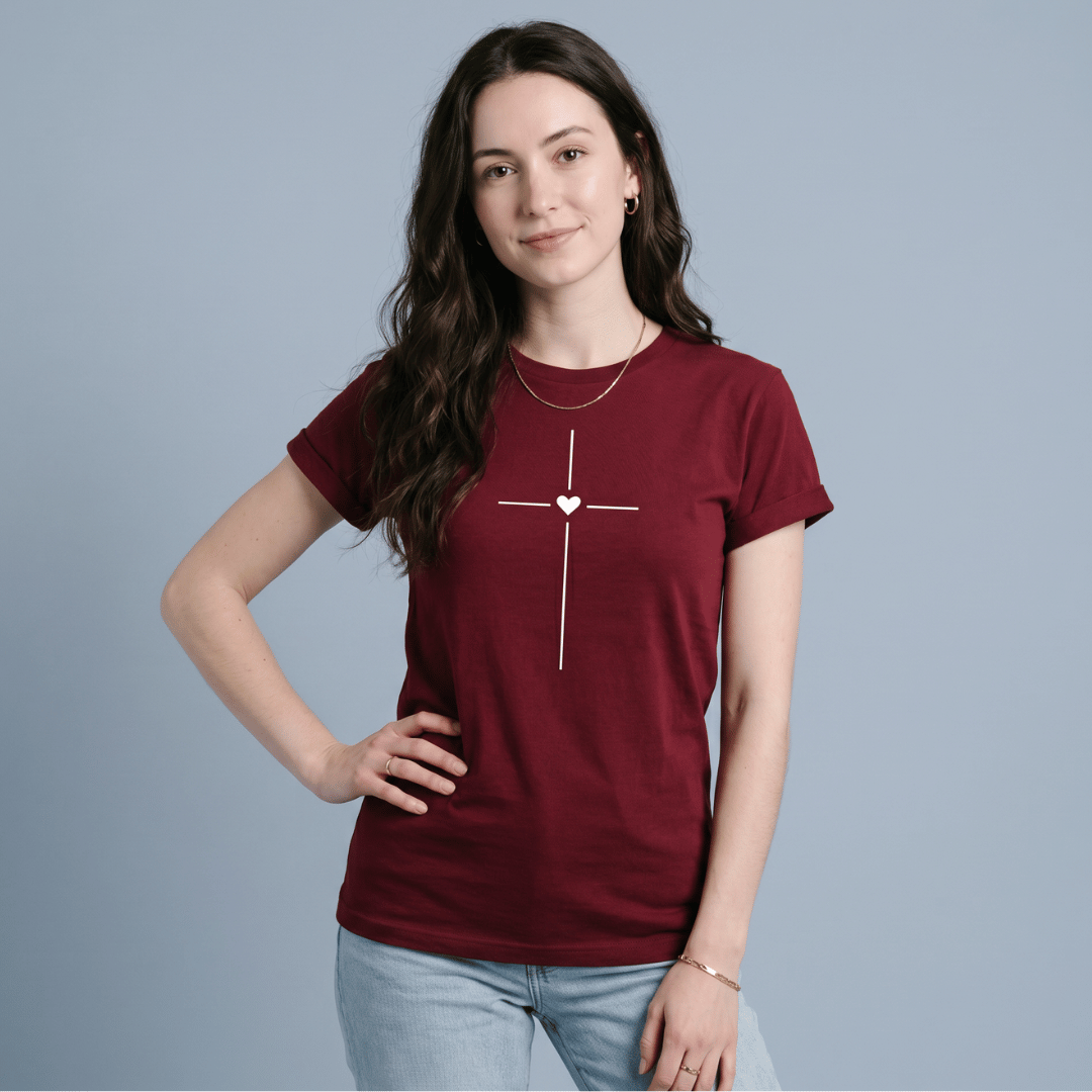 BASIC DAMA VINOTINTO CORAZON CRUZ / MUJER