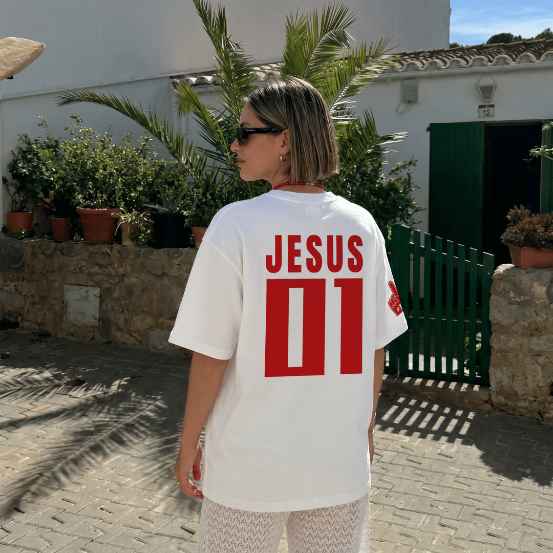 Tshirt oversized  JESUS 01 / MUJER